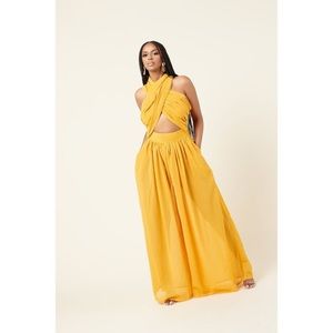 Gorgeous oshun yellow jumpsuit dress